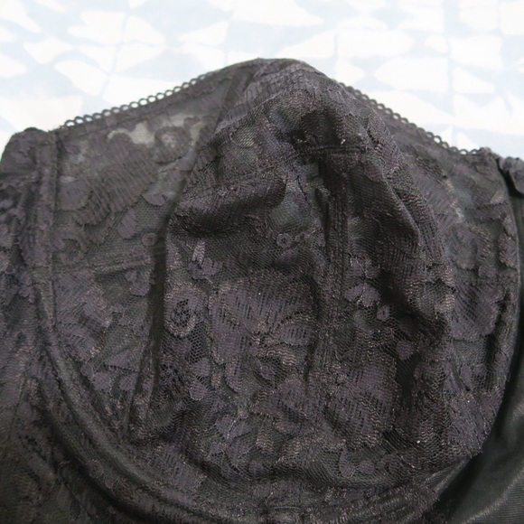 Goddess Black Lace Corset Top Strapless Bustier - Picture 3 of 13